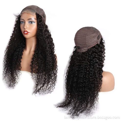 Brazilian  Kinky Curly  HD Lace  Wig 100%  Human Hair 150% density 4x4  Thin Transparent HD Lace Frontal Closure Wigs